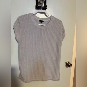 J. Jill Light Gray Knit Top